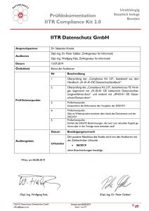 Prüfdokumentation IITR Compliance Kit 2.0